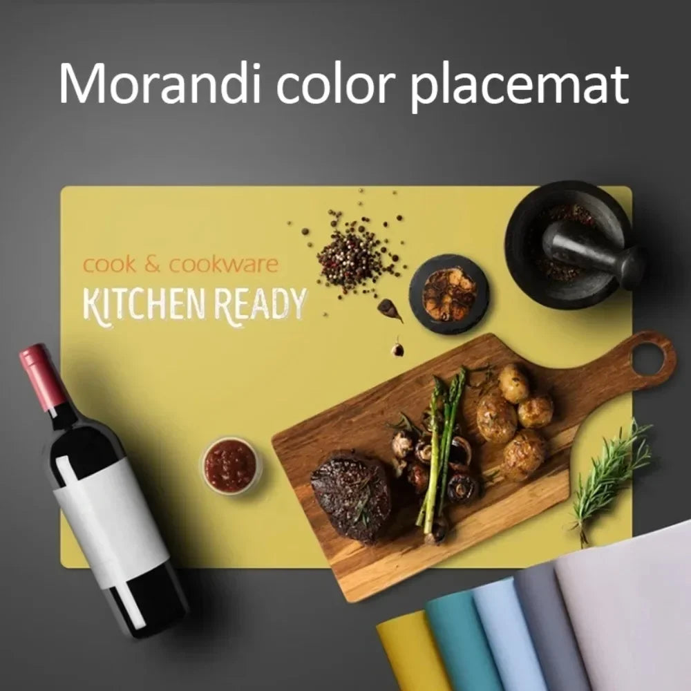 NEW Molandi color Silicone Waterproof Placemat Table Mat Heat Insulation Anti-skidding Washable Durable For Kitchen Dining
