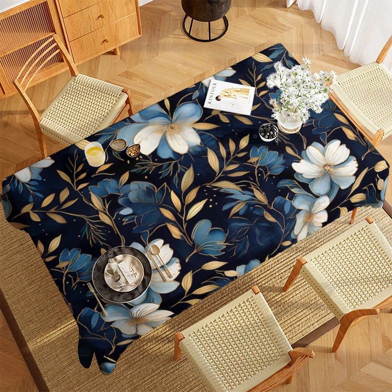 Blueberry Branch Tablecloth Restaurant Kitchen Tablecloth Living Room Home Decoration Rectangular Party Decoration