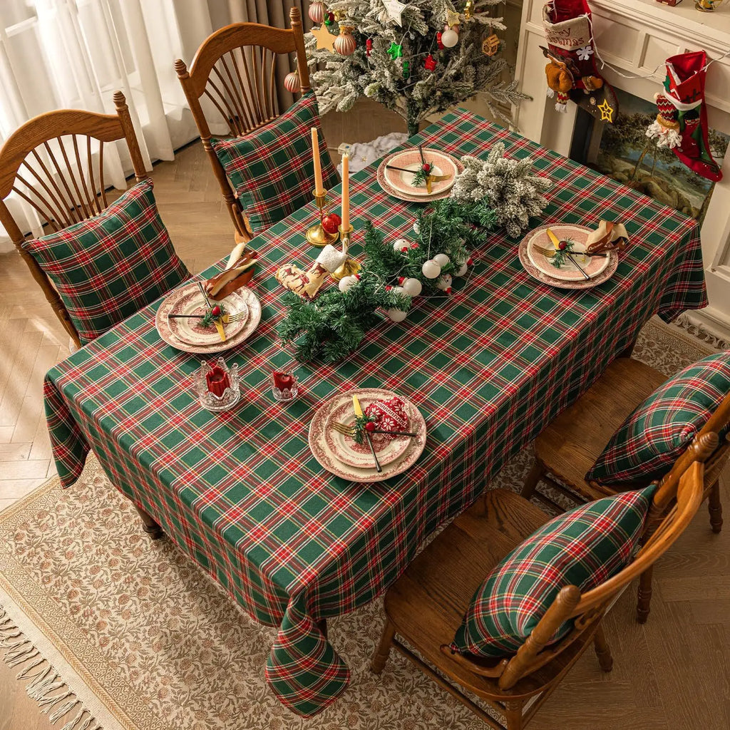 Checkered Tablecloth, Suitable For Holiday Parties, Banquets, Restaurants, Kitchen Decoration