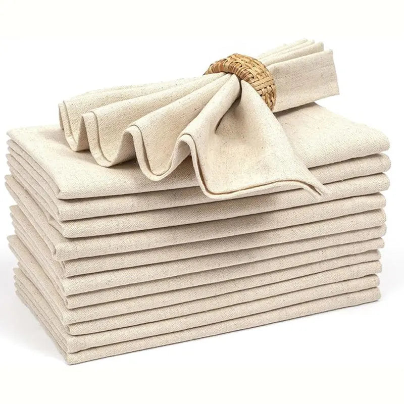 Tablecloth Napkins, Durable Polyester Thickened Pads, Reusable Kitchen, Dining, Holiday Decorations