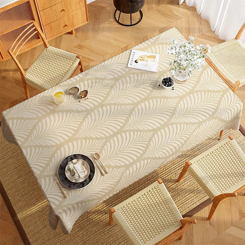 Leaf Pattern Tablecloth Restaurant Kitchen Tablecloth Living Room Home Decoration Rectangular Party Decoration