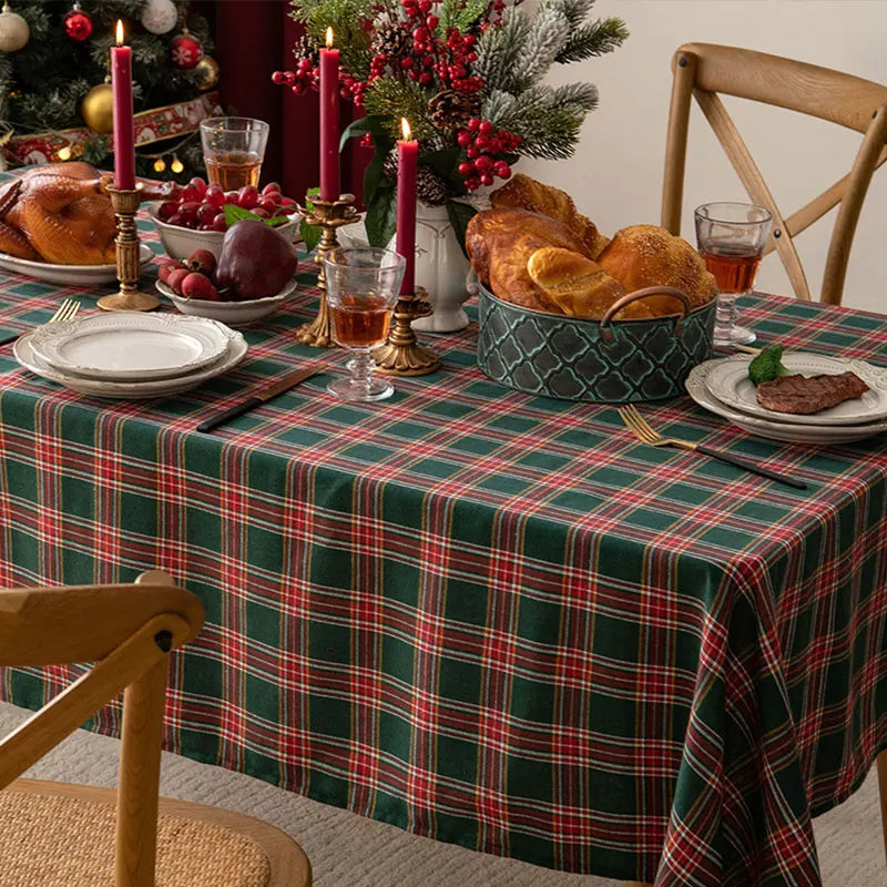 Checkered Tablecloth, Suitable For Holiday Parties, Banquets, Restaurants, Kitchen Decoration