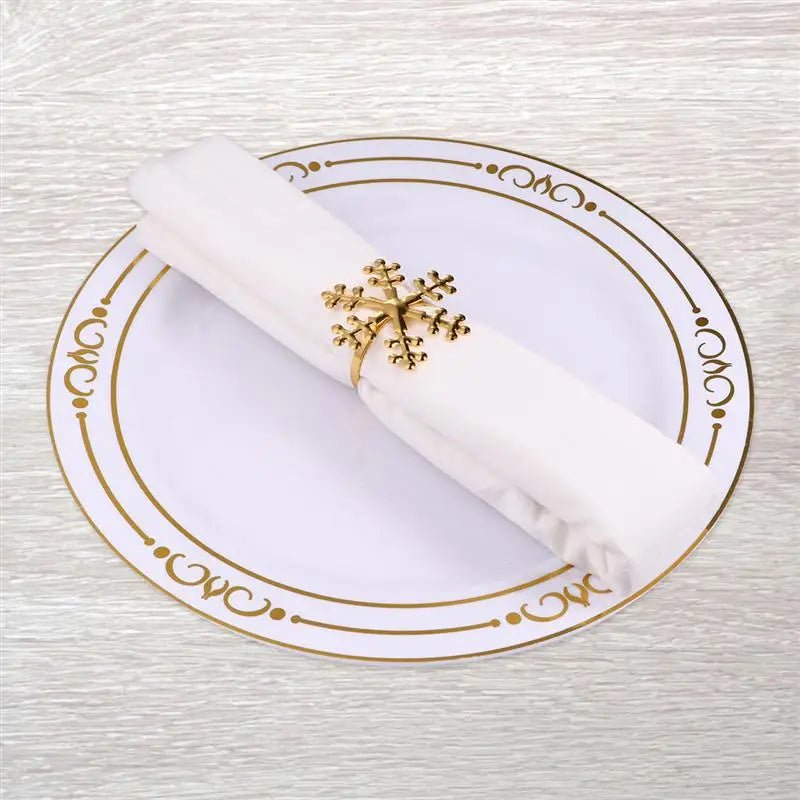 1/6pcs Wedding Napkin Rings Table Decoration Metal Napkin Buckles Holder For Wedding Christmas Birthday Party Supplies Towel Ri