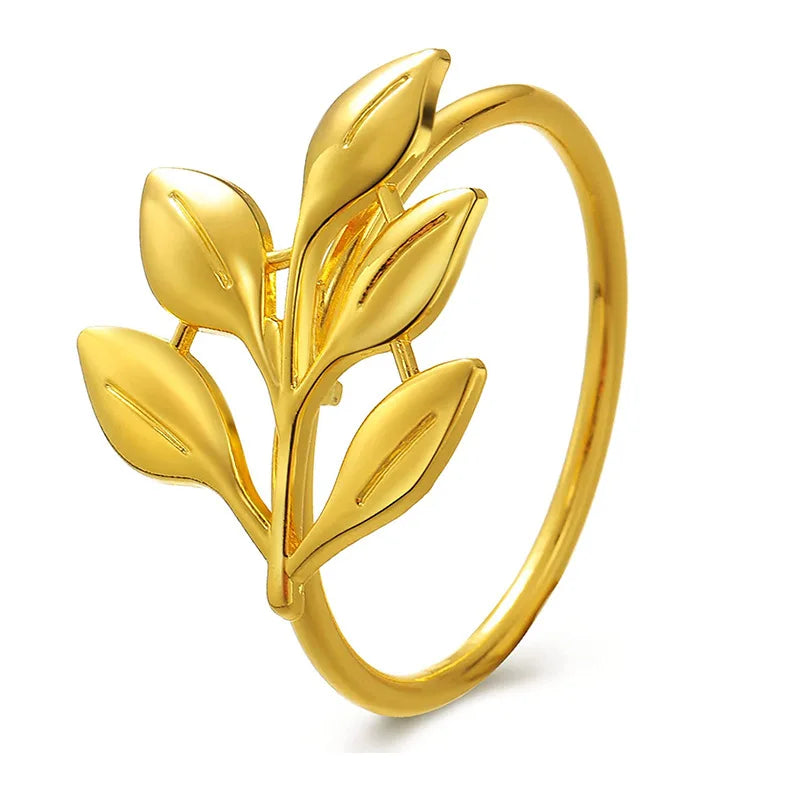 36PCS Vintage Style Leaf Napkin Ring Elegant Tricolor Leaf Napkin Buckle Birthday Wedding Party Banquet Table Decoration
