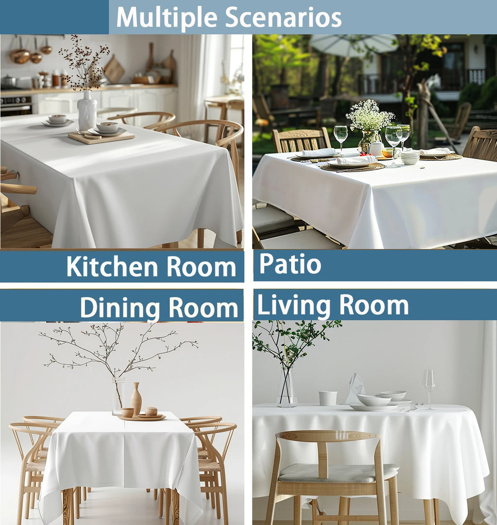 Floral Leaves Palm Leaves Printing Rectangular Waterproof Tablecloths for Table Party Decoration Dining TablesCover Manteles