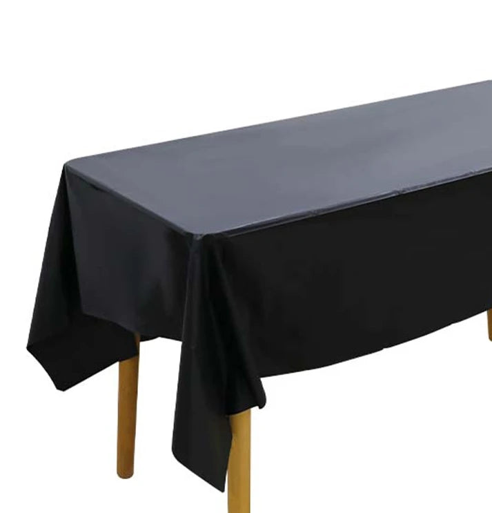 1pc Reusable Tablecloths 137x183cm BPA Free Plastic Dining Table Cover Cloth for Parties Picnic Camping Disposable Tablecloths